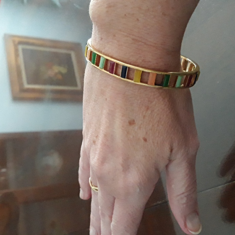 Kate Spade Multicolor Gold-Tone Bangle Bracelet - Picture 4 of 4